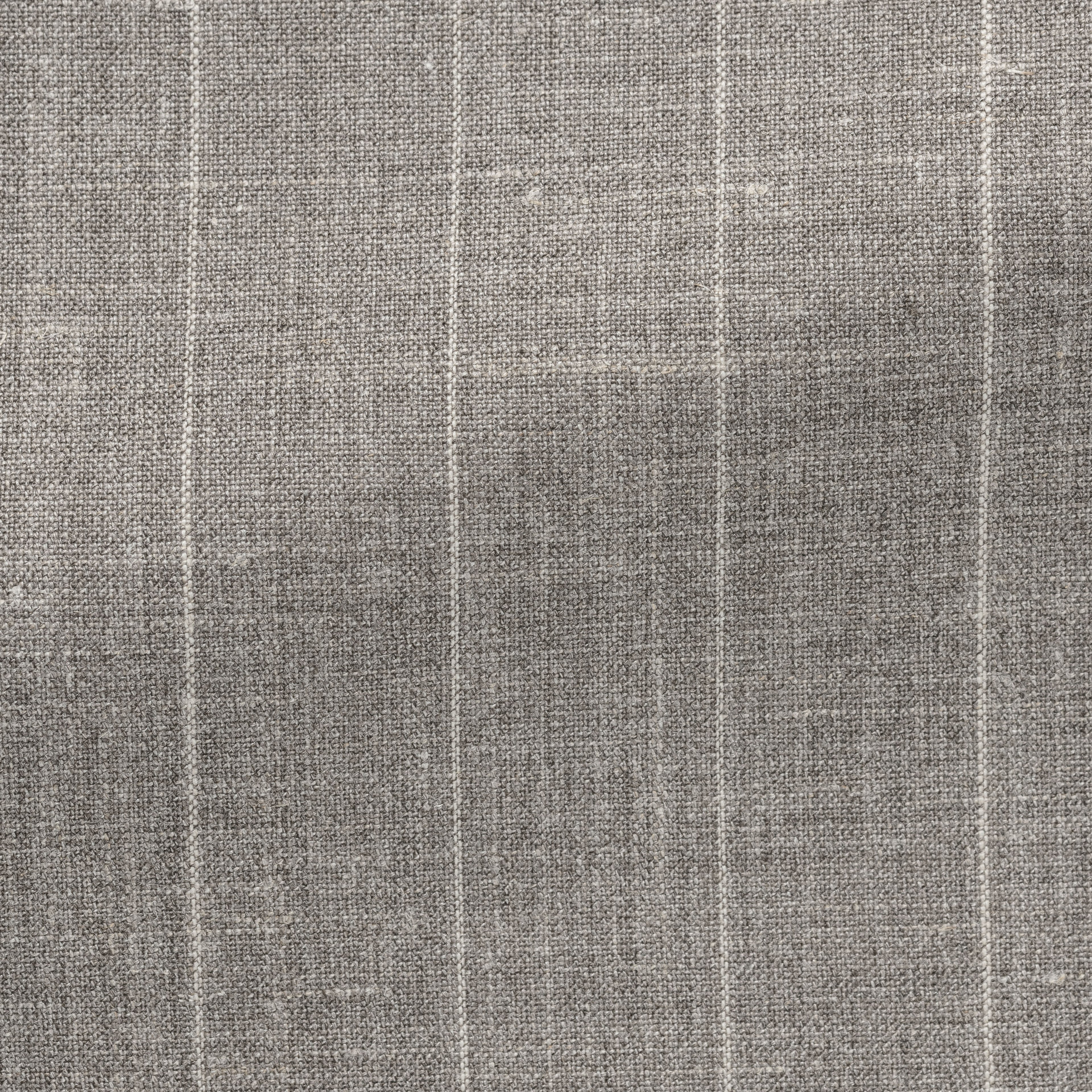 Light Taupe Wool Silk Linen Pencil Stripe Suit