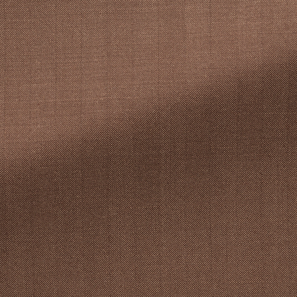 Rust Brown S130 Wool Solaro Herringbone Suit