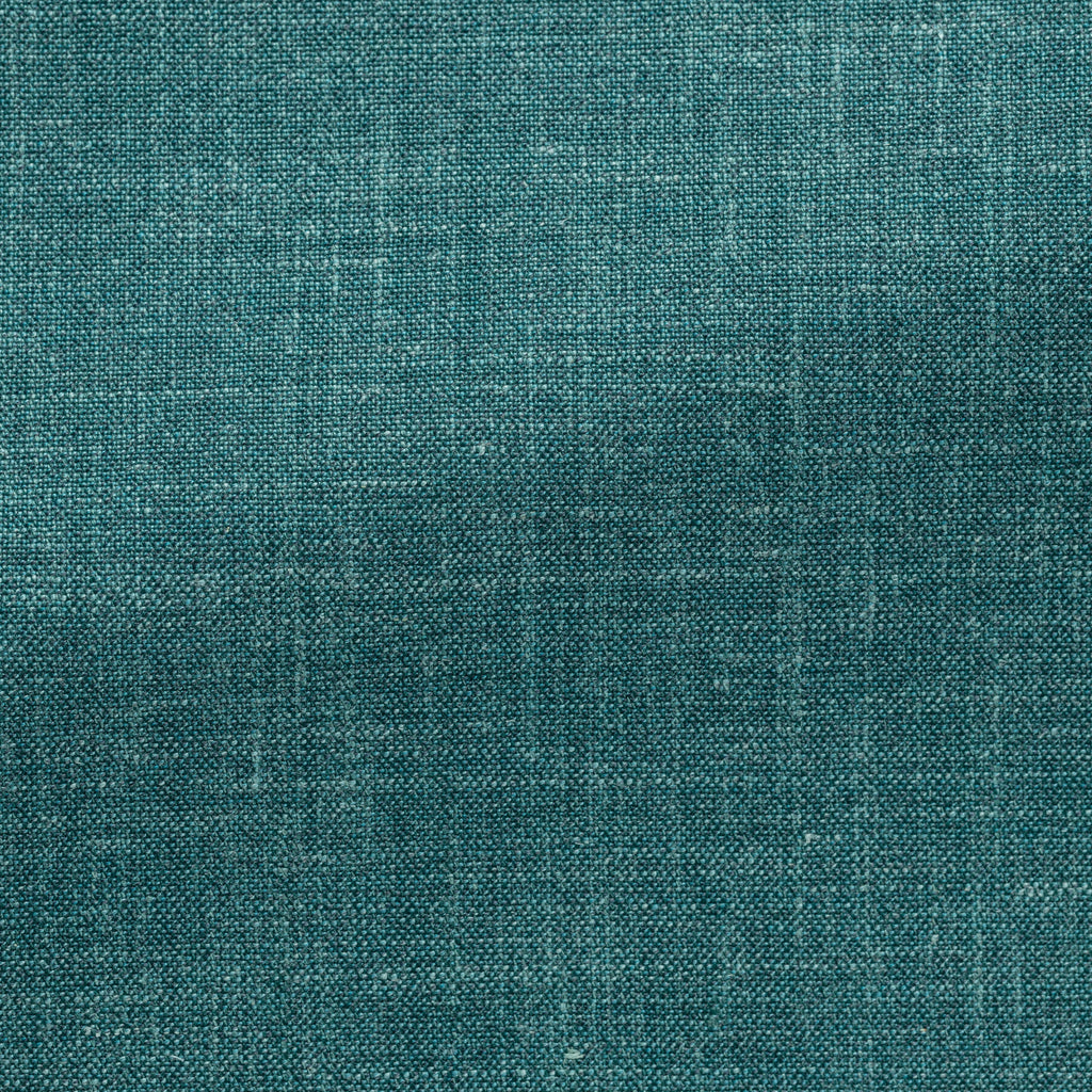 Light Teal Blue Wool Silk Linen Tropical Suit