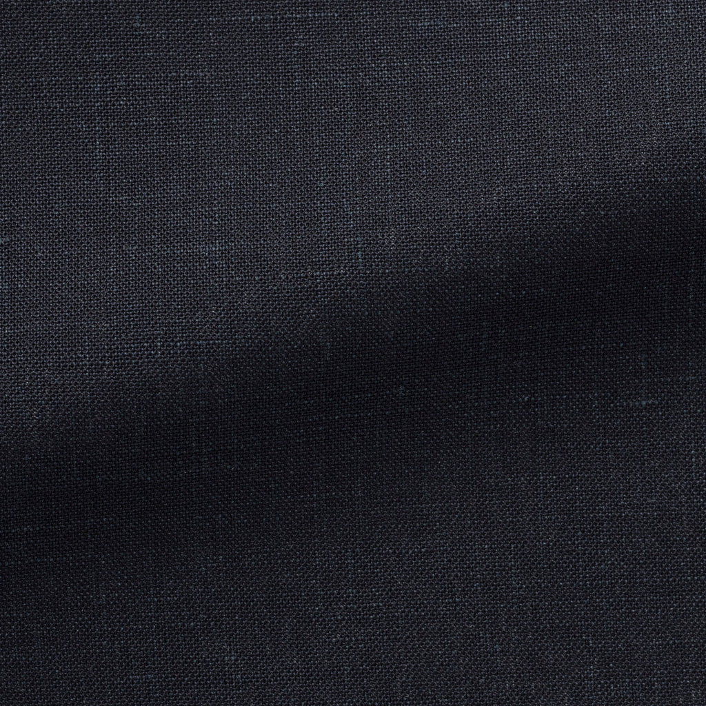 Midnight Blue Wool Silk Linen Tropical Suit