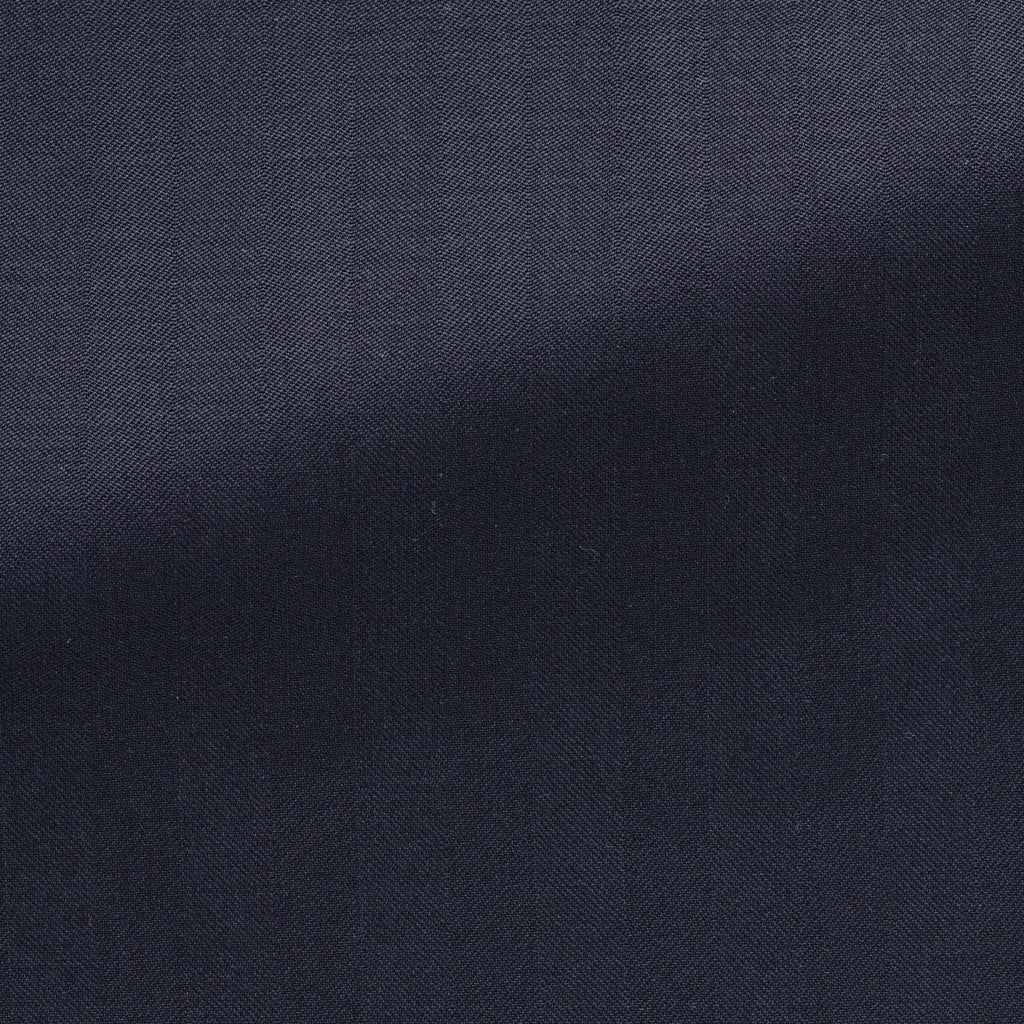 Midnight Blue S130 Wool Solaro Herringbone Suit