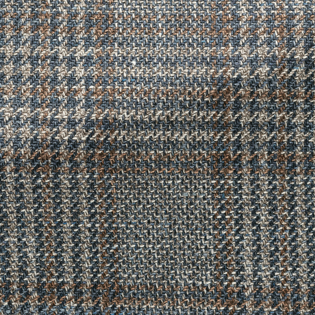 Taupe Oatmeal Sharkskin Glencheck Blazer