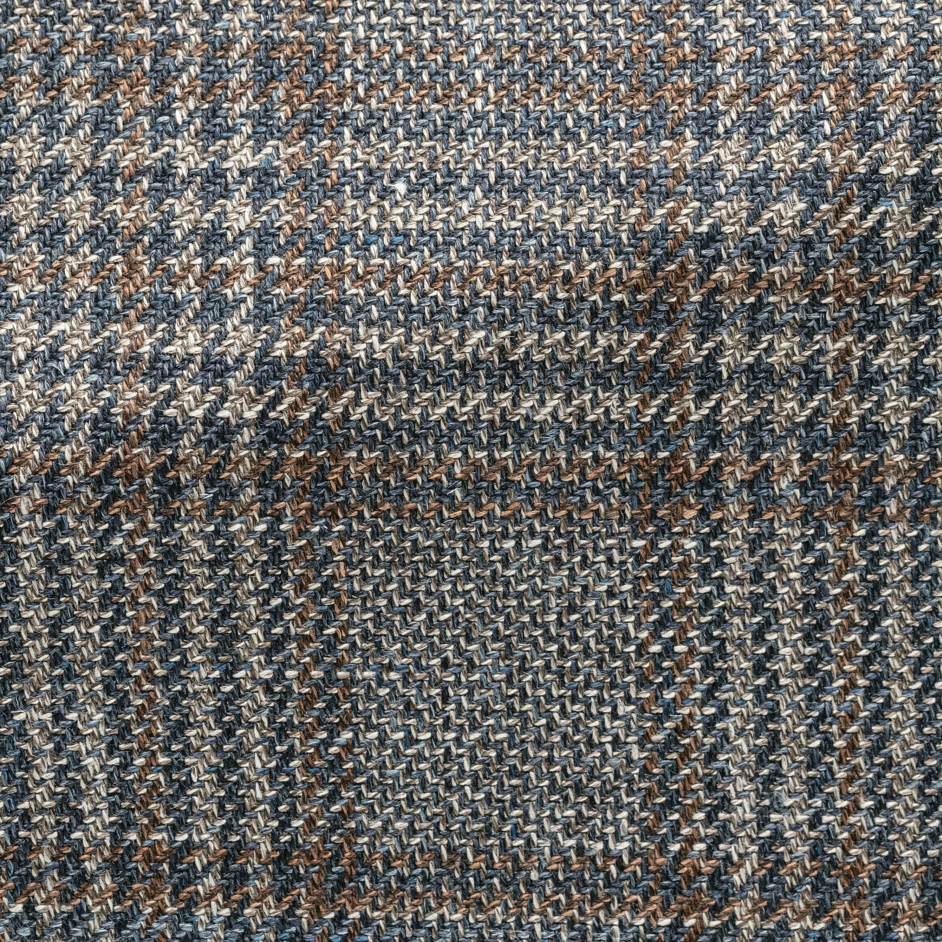 Taupe Oatmeal Sharkskin Glencheck Blazer