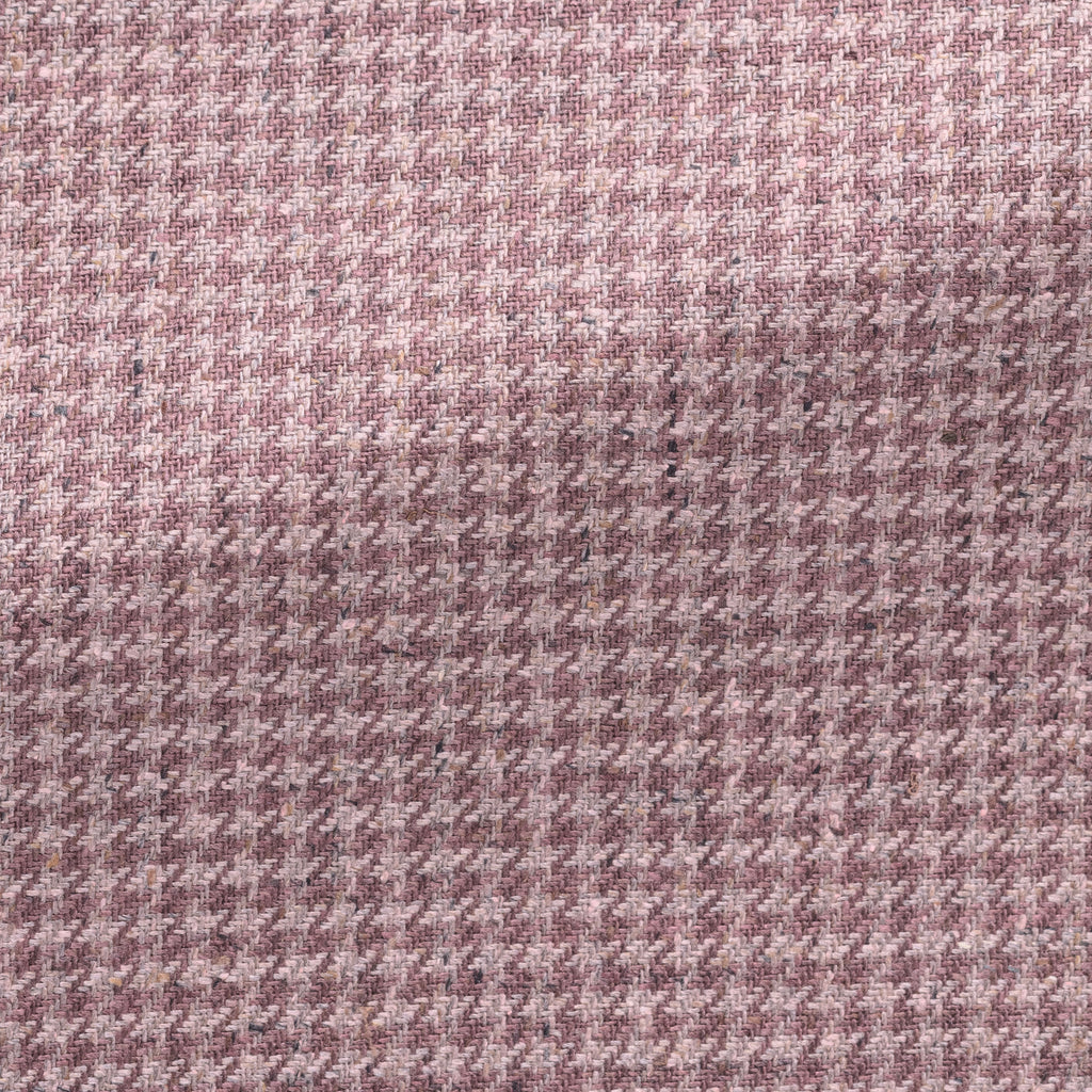 Mauve Light Pink Silk Houndstooth Blazer
