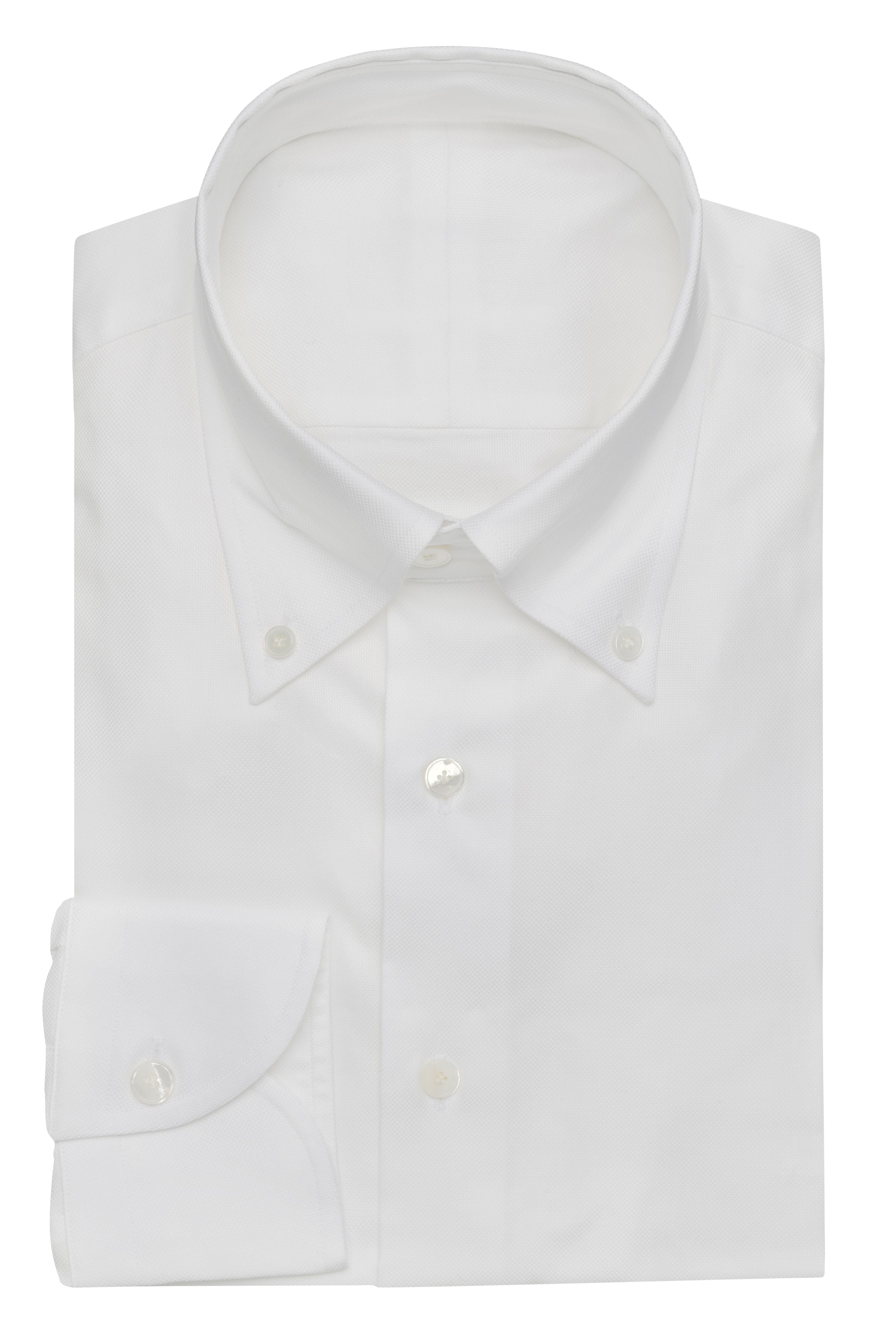 Natural Stretch Cotton Microstructure Shirt