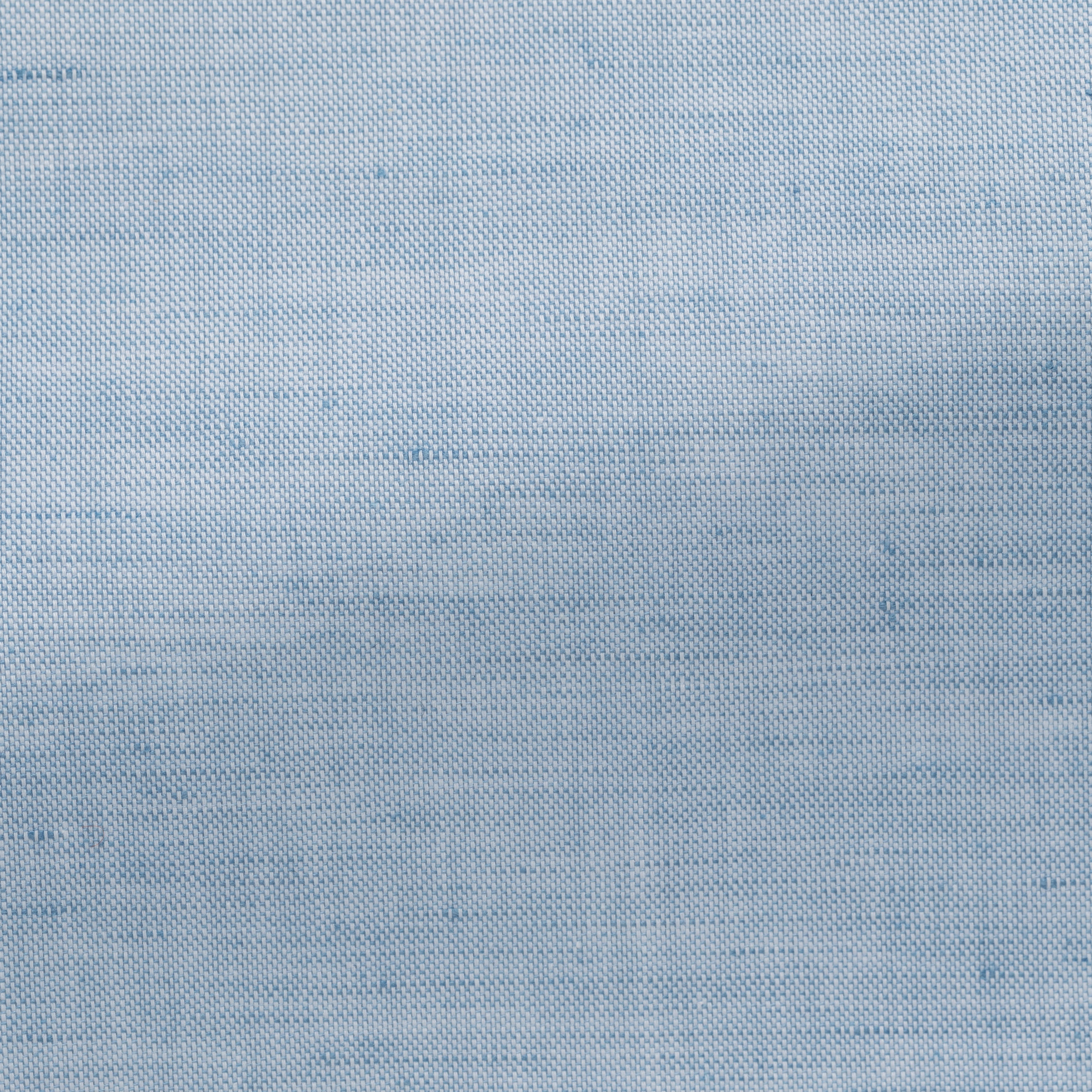 Light Blue Cotton Linen Chambray Shirt